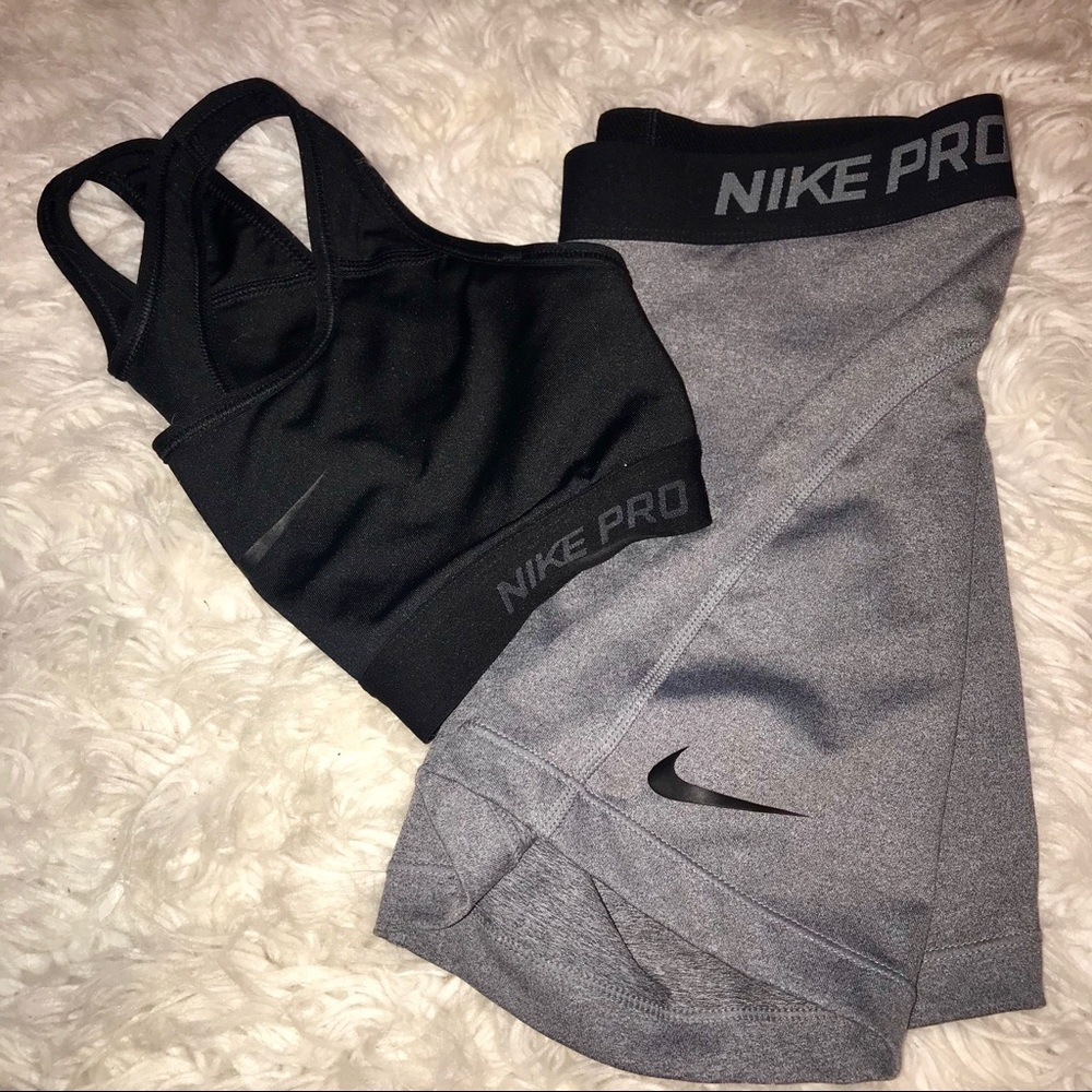 Nike Pro Dri-Fit Gray Spandex